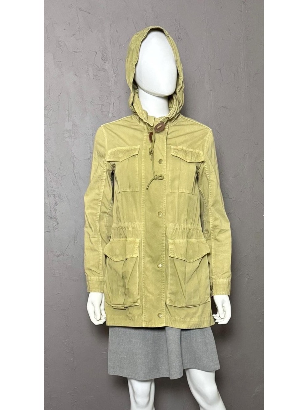 Vintage Olive Green Field Jacket Parka from JCREW Surplus Look Jacket